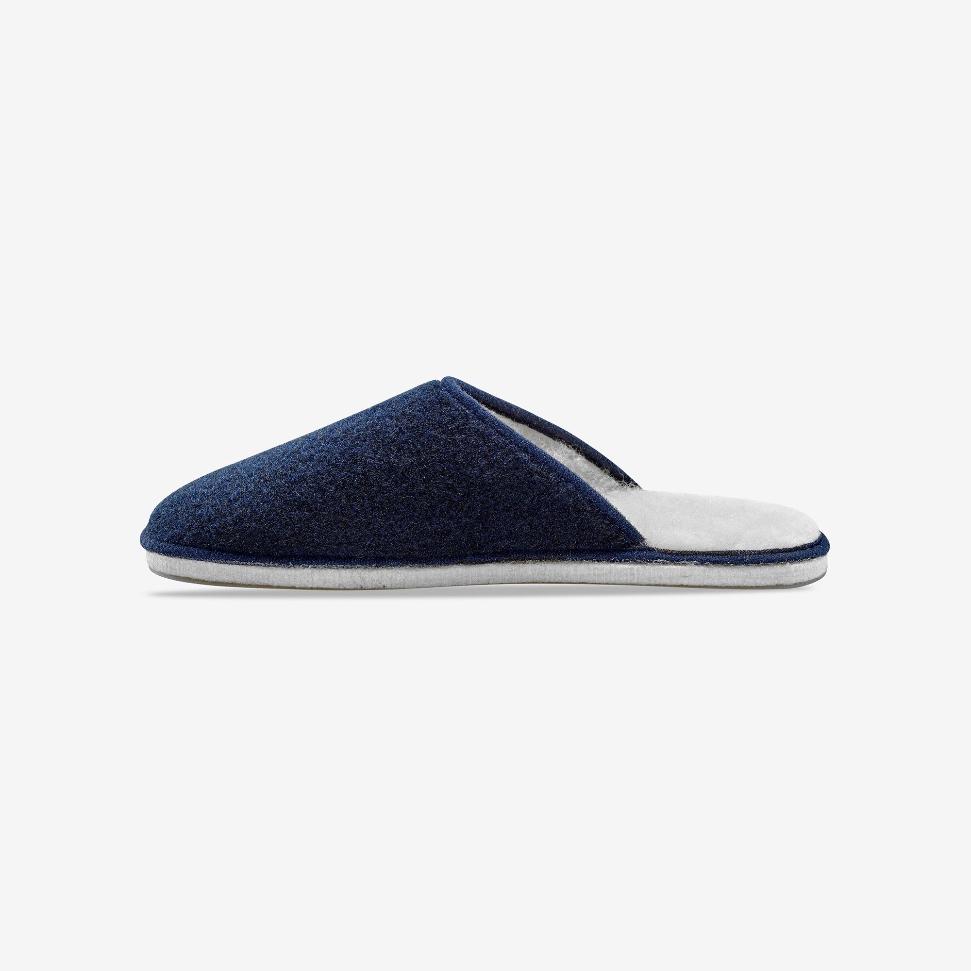 Mules homme silencieuses fourrées laine