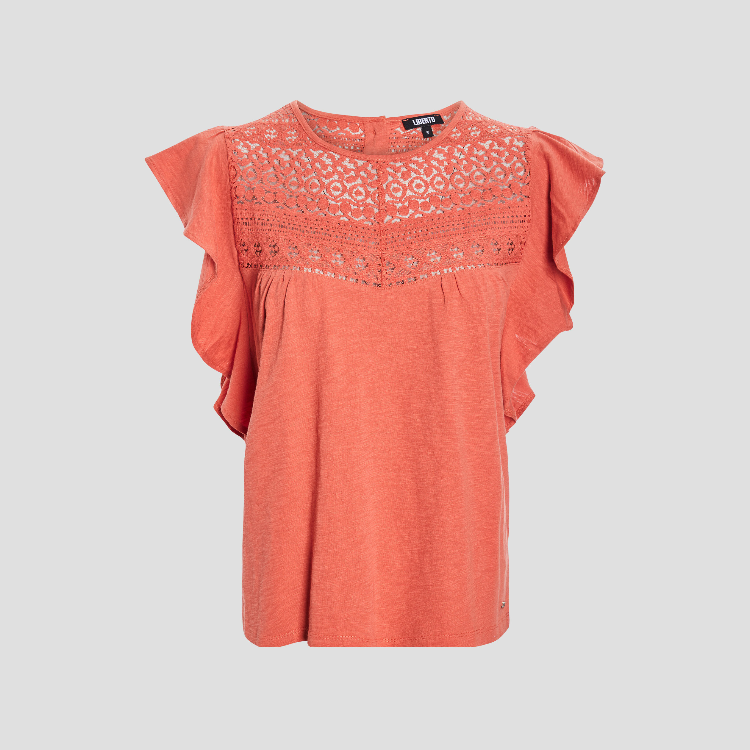 T-shirt manches courtes orange femme | La Halle