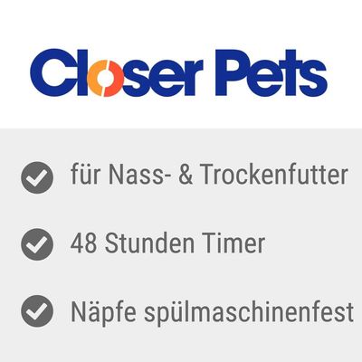 Closer Pets C200 2-Mahlzeiten Futterautomat