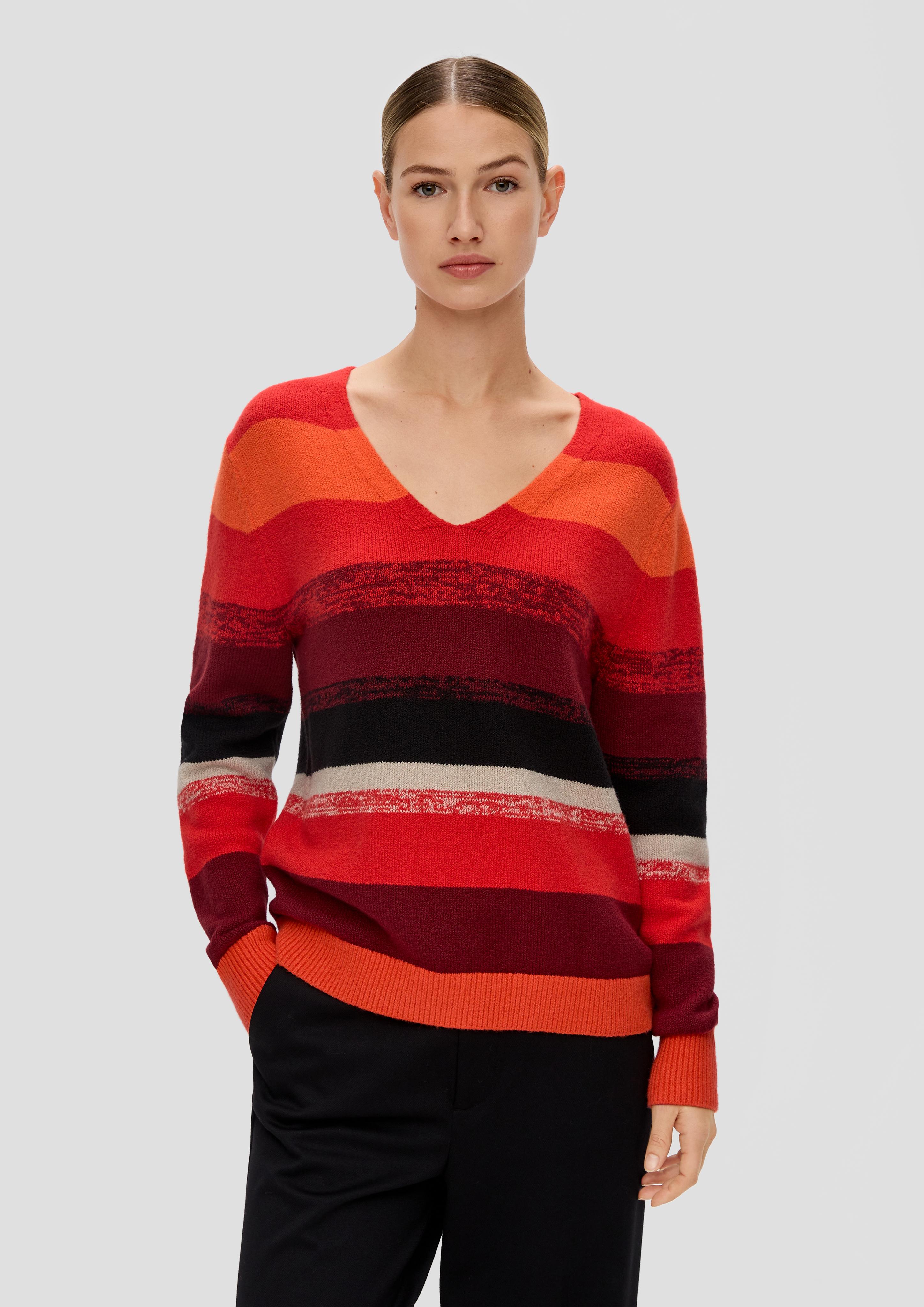 Strickpullover mit Farbverlauf-Streifen  2139085-30G1
