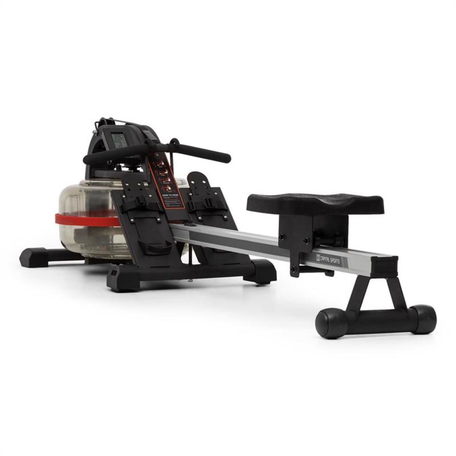 Capital Sports Rudermaschine Rowlympic Wasserrudergerät 115cm stellbar LCD-Display Aluminium