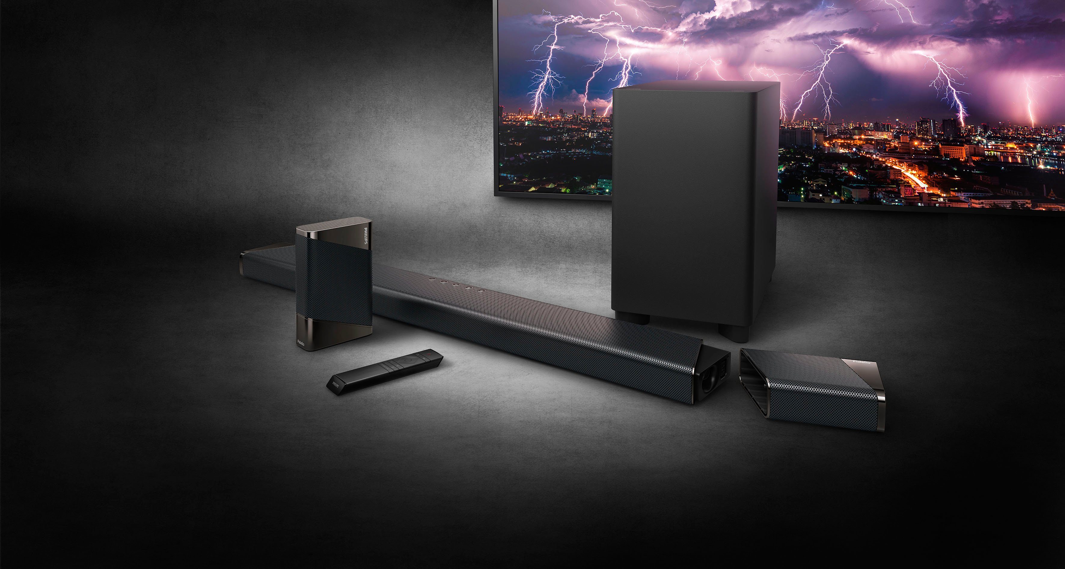 Philips Fidelio B97 7.1.2 Soundbar (Bluetooth, WLAN, 450 W)