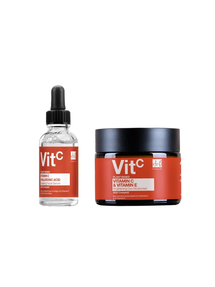 Dr Botanicals Vitamin C & Hyaluronsäure Gesichtsserum, Vitamin C & E Duo-Feuchtigkeitscreme günstig kaufen onesize