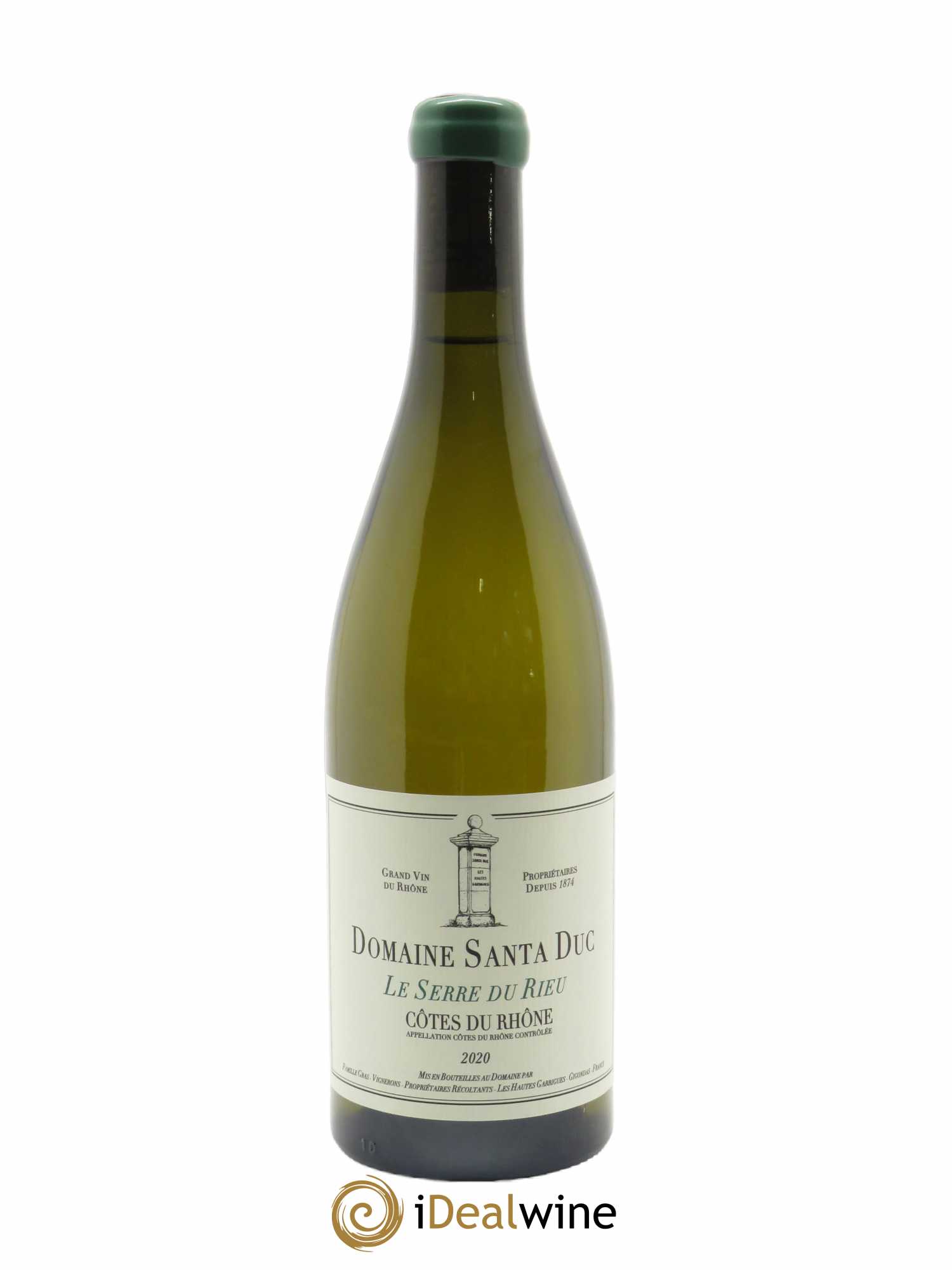 Côtes du Rhône Santa Duc (Domaine) Le Serre du Rieu Famille Gras  2020 - Lot de 1 Bouteille
