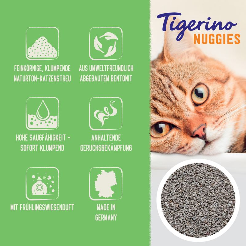 Tigerino Nuggies Katzenstreu - Frühlingswiesenduft