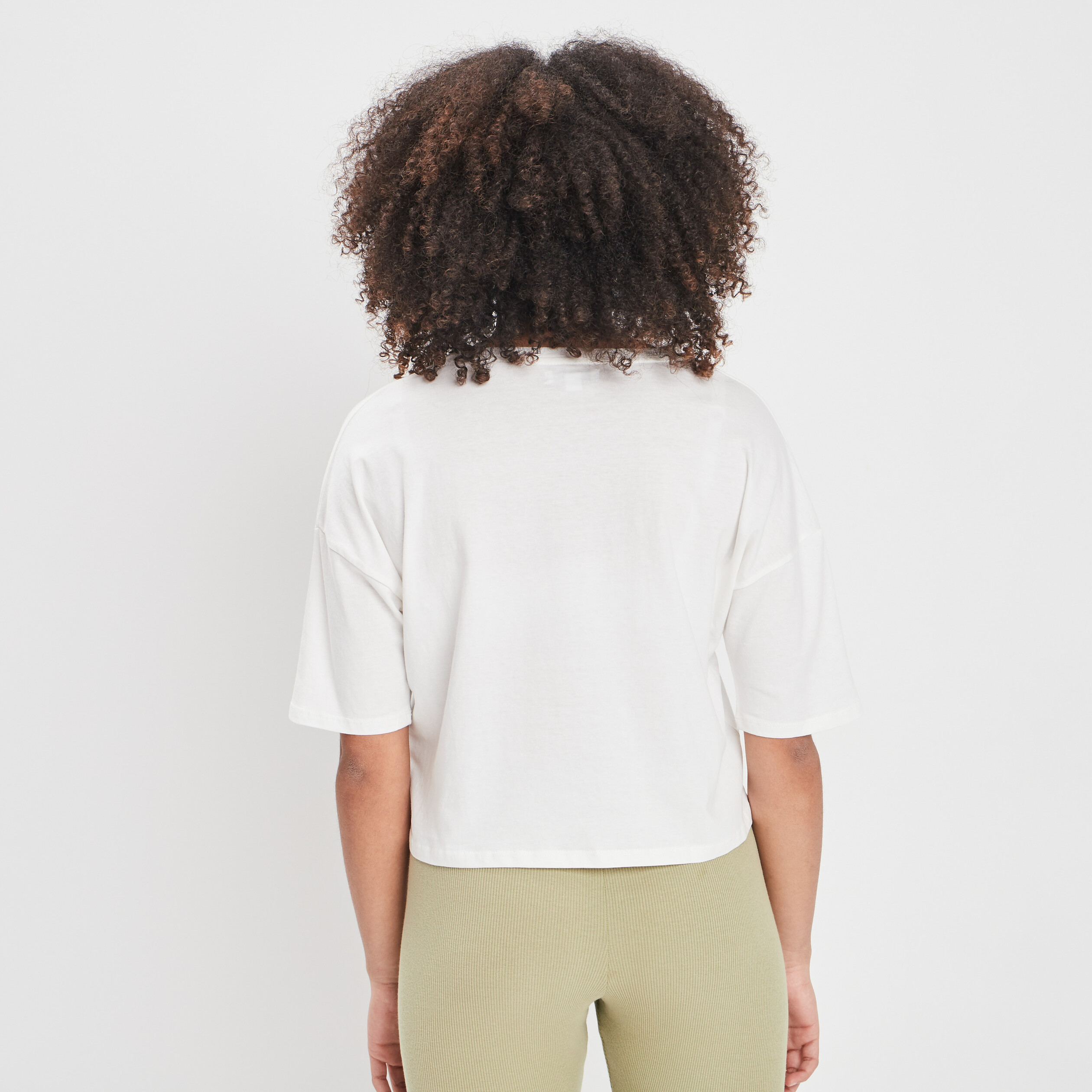 T-shirt manches courtes Creeks blanc femme | La Halle