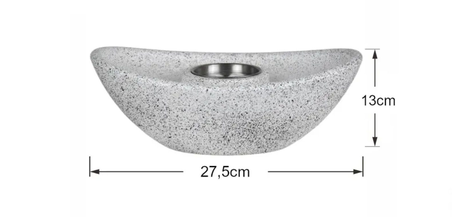 MMXX Feuerschale Tischkamin Beton, Tischofen wärmend, indoor & outdoor, wärmend