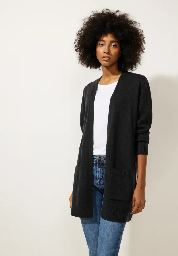 Street One Cosy Melange Strickjacke