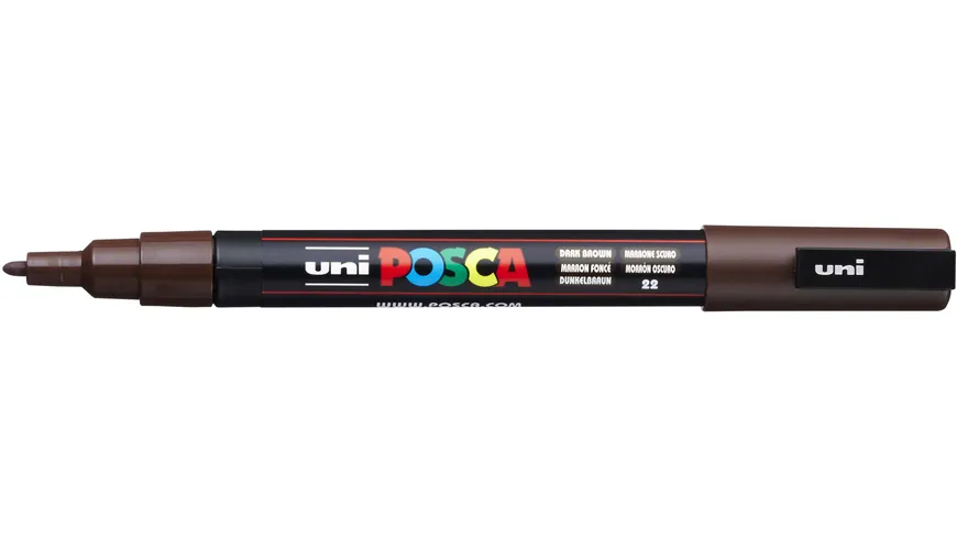 FABER-CASTELL  Marker UNI POSCA PC-3M dunkelbraun dunkelbraun