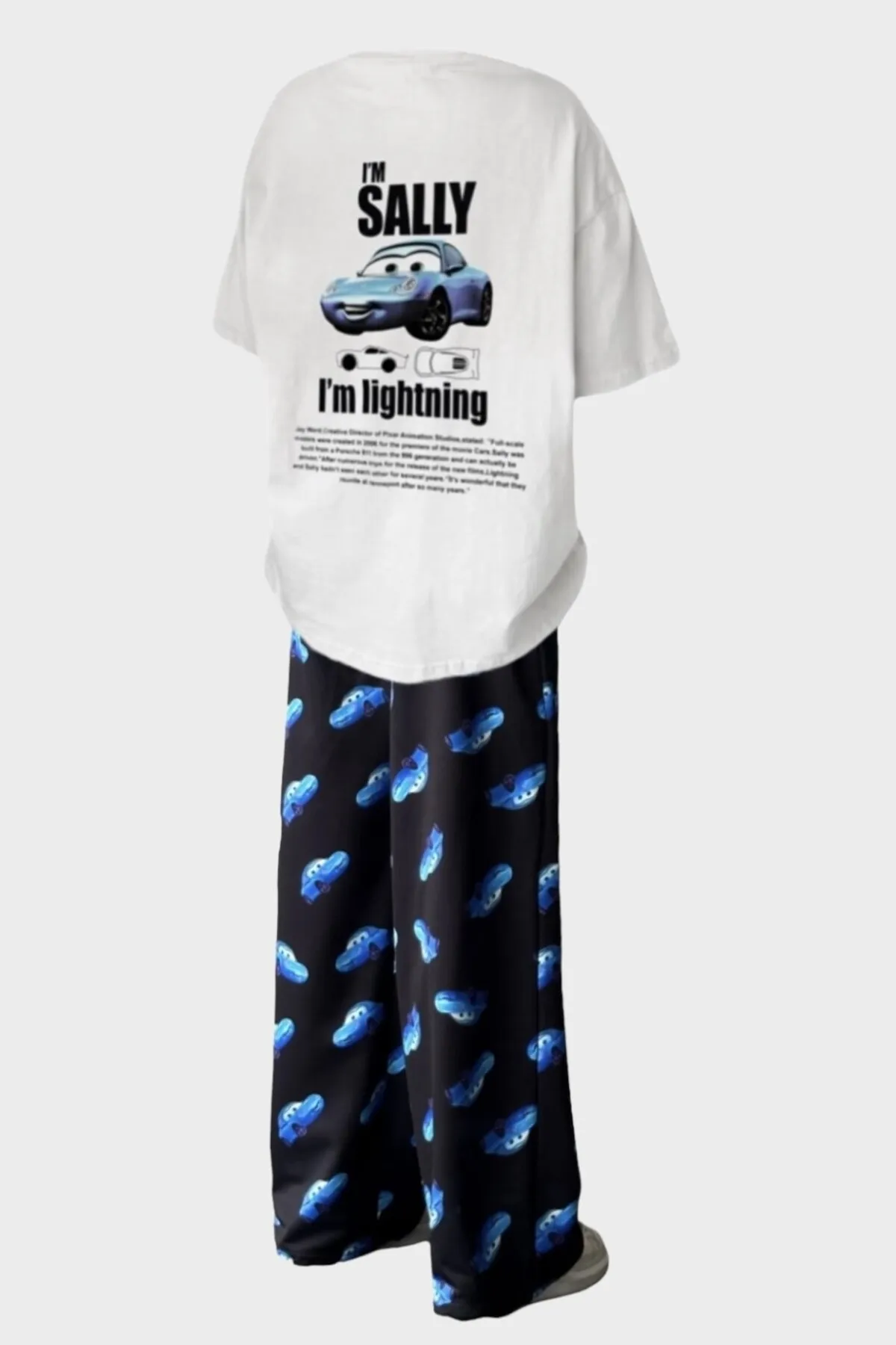 EFBUTİK  Ich bin Sally Auto T-Shirt Jogginghose Set