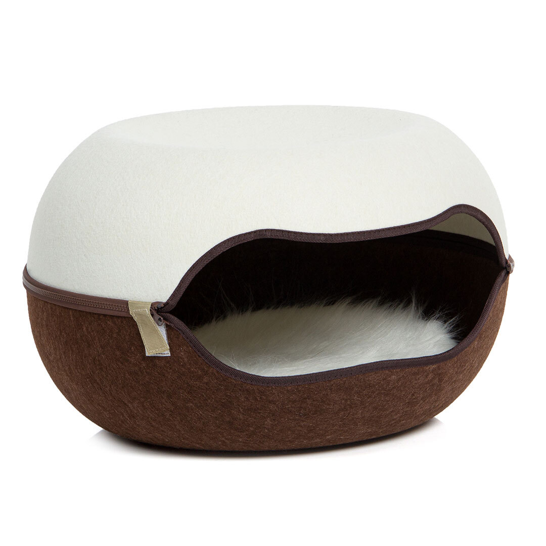 Canadian Cat Company Katzenbetten & Katzensofas Canadian Cat Company Filz Katzennest 2.0 weiß