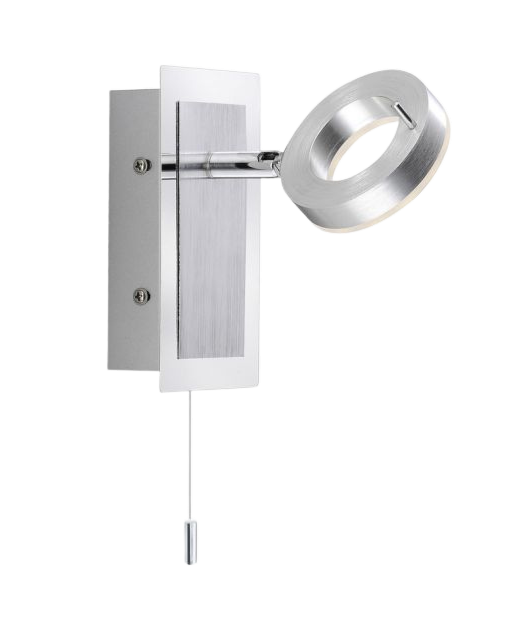 Paul Neuhaus 1-flg Wandleuchte Sileda Aluminium matt