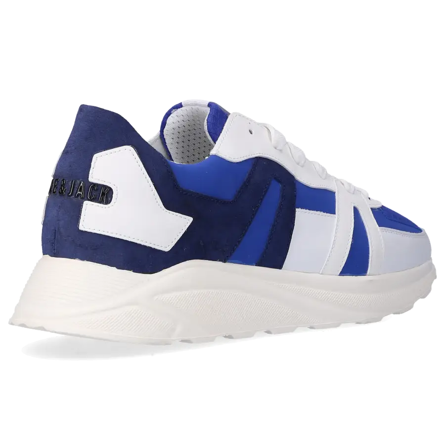 Hide & Jack - Sneaker low RUNNING JET Kalbsleder Logo blau dunkelblau - blau