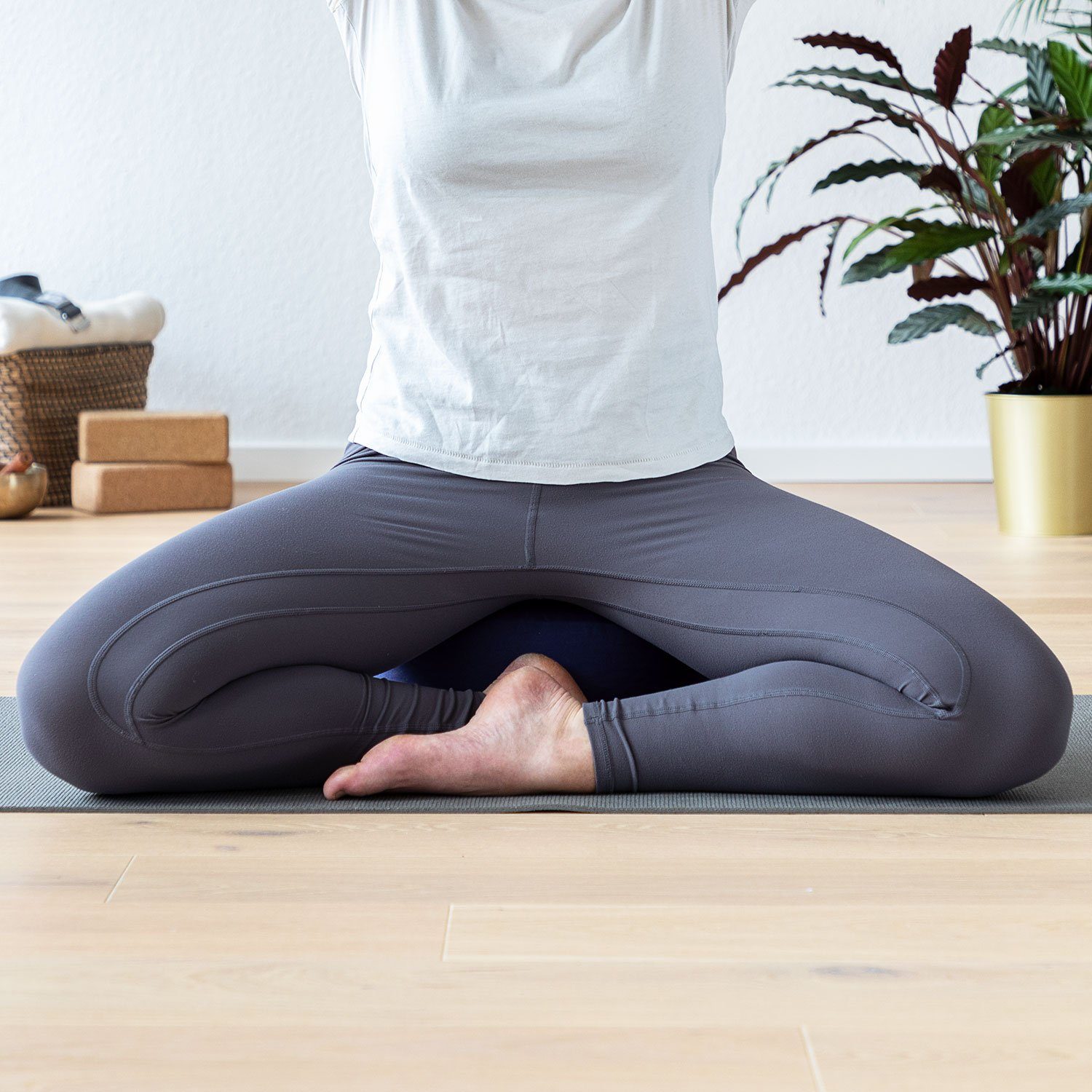 bodhi Meditationskissen Meditationskissen RONDO ECO, Füllung: Kapok natur