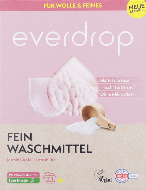 everdrop Feinwaschmittel Faltschachtel