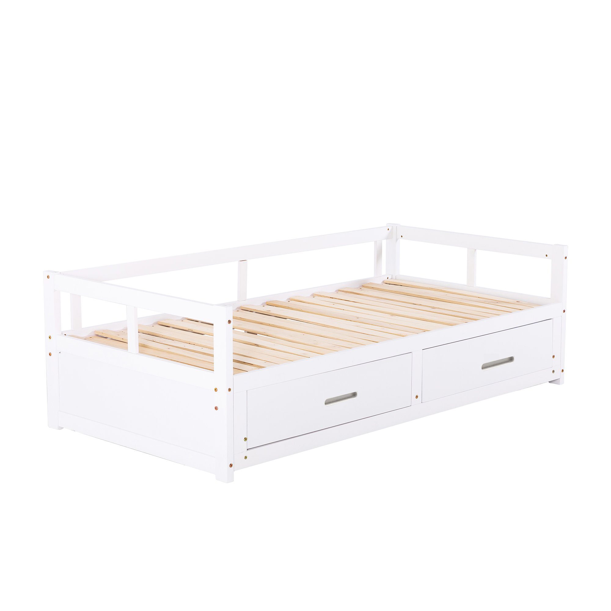 HAUSS SPLOE Schlafsofa Schlafsofa Holzbett Schiebebett Kinderbett Einzelbett Doppelbett, mit Relaxfunktion, Kiefernbett mit Stauraum