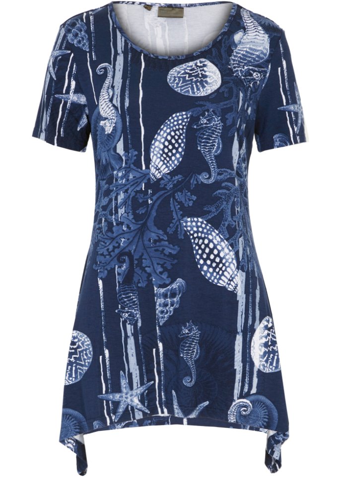 Longshirt mit Zipfel