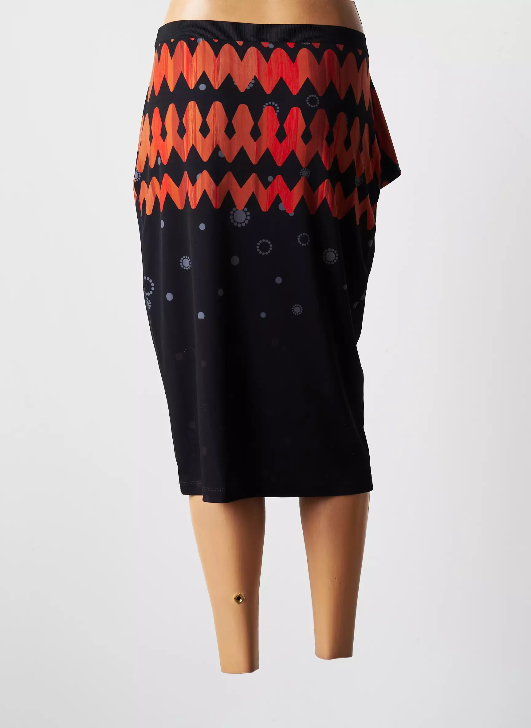 Eroke Jupes Mi Longues Femme couleur noir