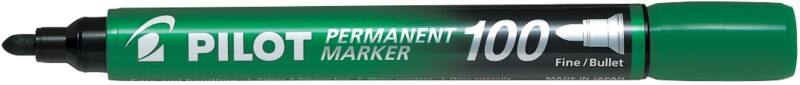 Pilot Super Grip 100 Permanentmarker Fein Rundspitze 1 mm Grün