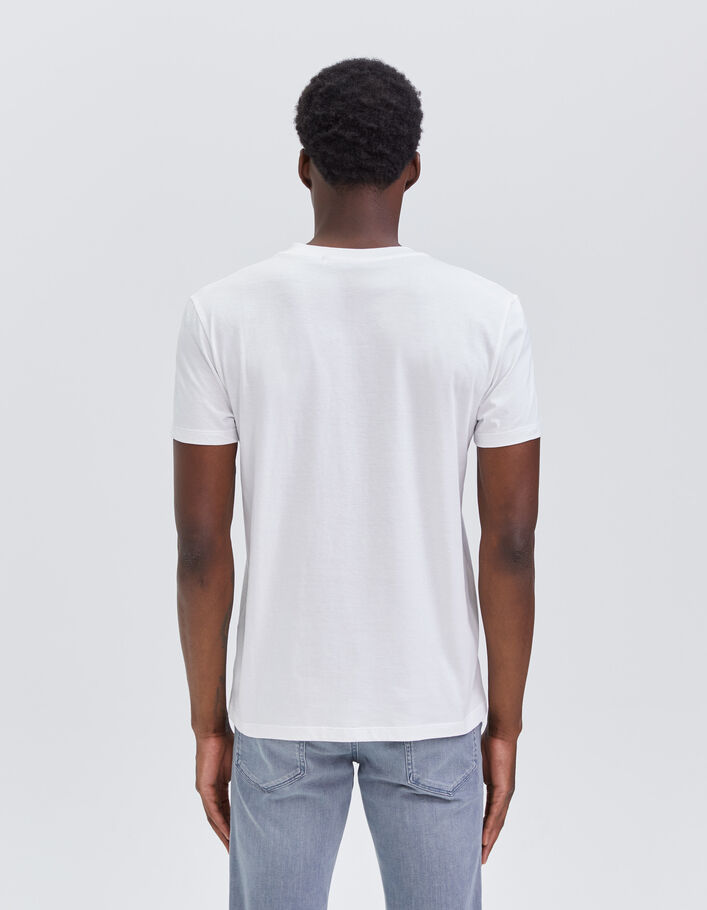 T-shirt blanc bio visuel BD Hip Hop Homme