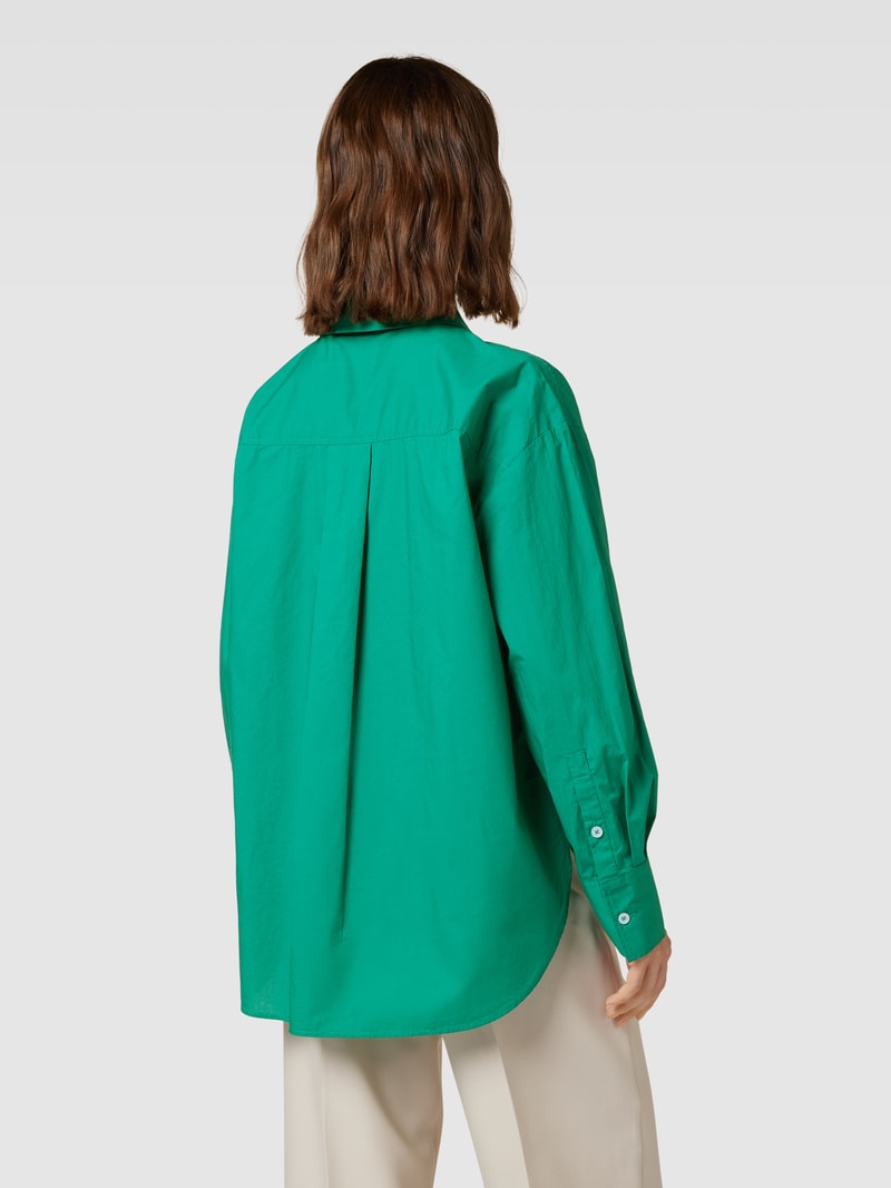 Hemdbluse mit Umlegekragen Modell 'Freyana' in grün