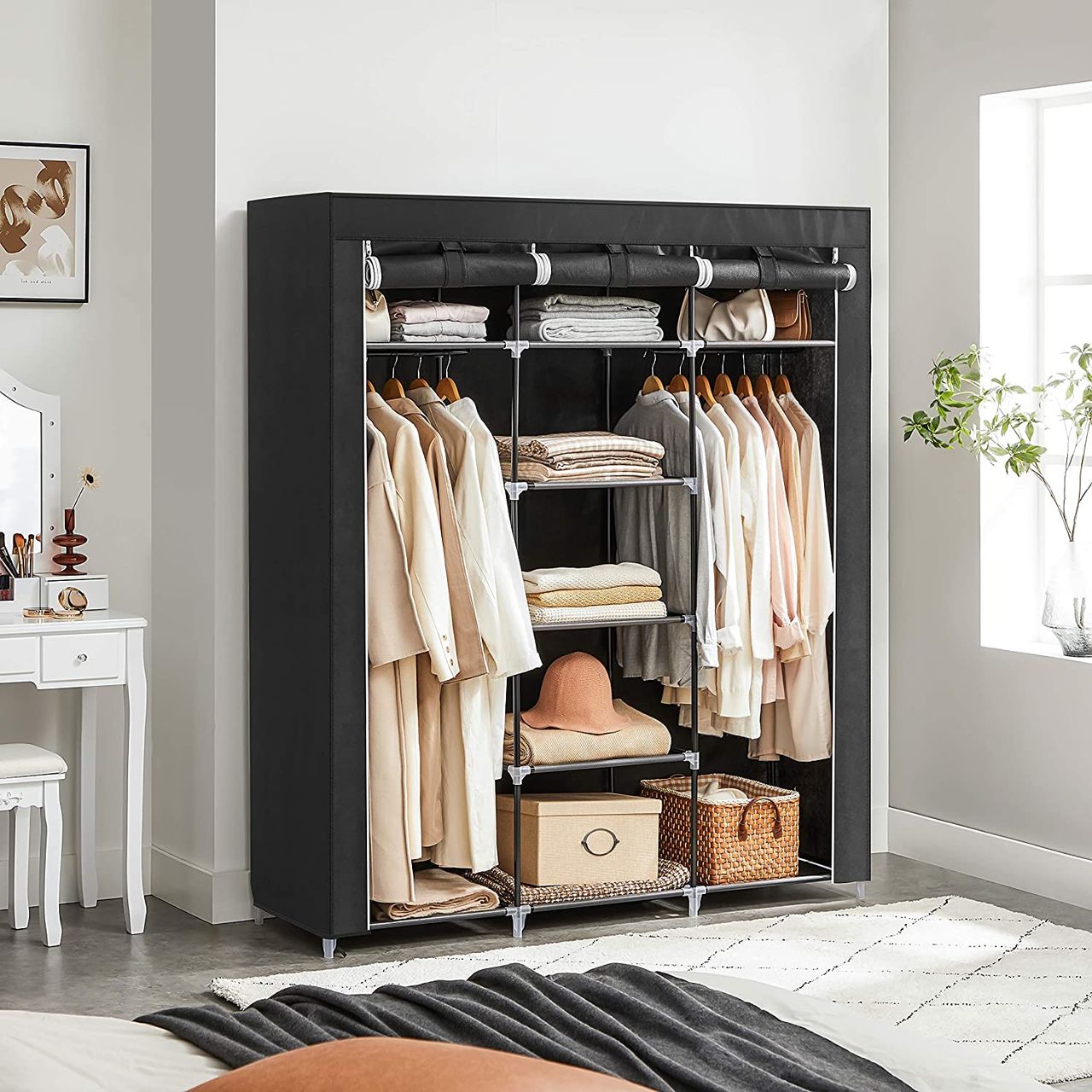 Songmics Kleiderschrank, 150 x 45 x 175 cm