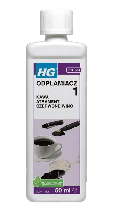 HG sredstvo za uklanjanje mrlja sa kafe, čaja, kakaa, kečapa, voća, crnog vina itd. 50 ml