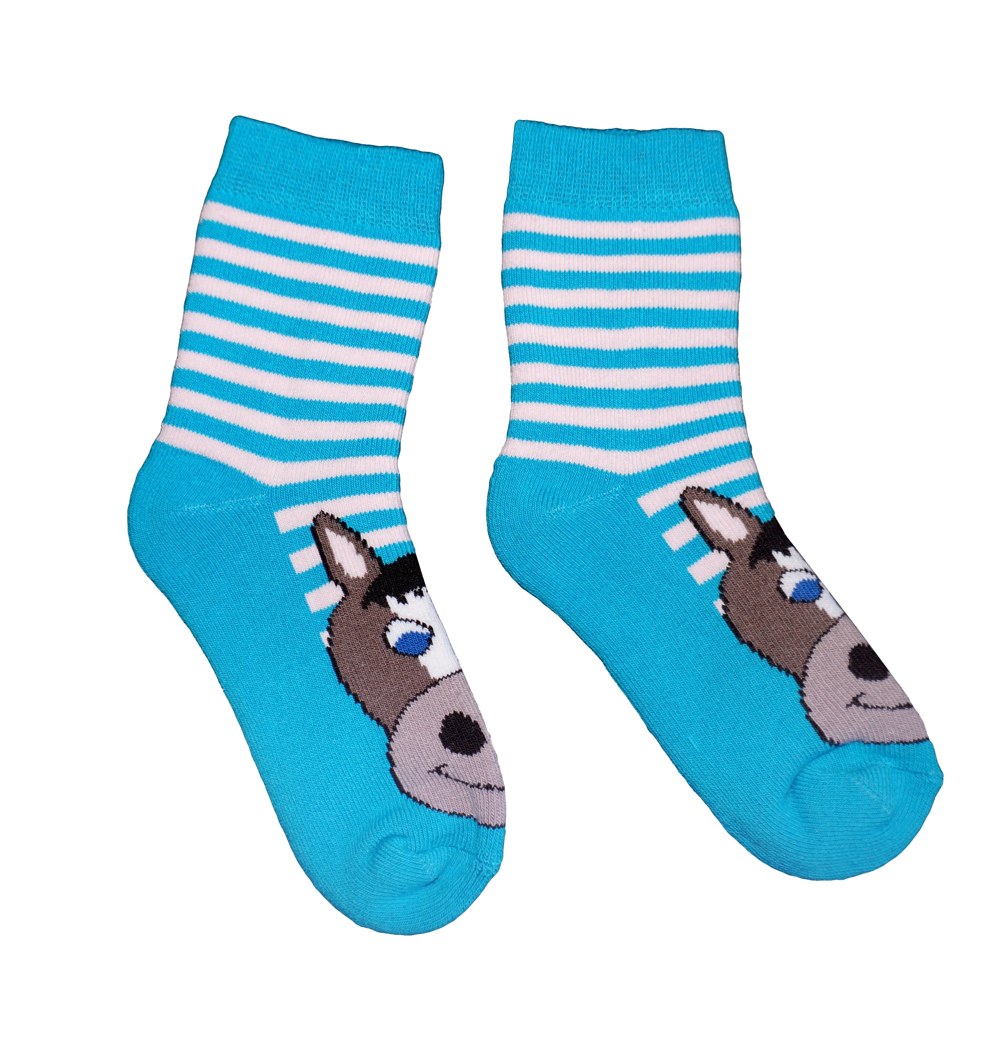 WERI SPEZIALS Strumpfhersteller GmbH Thermosocken Kinder Plüsch Socken Thermo Voll Frottee >>Pferd<< mit Baumwolle