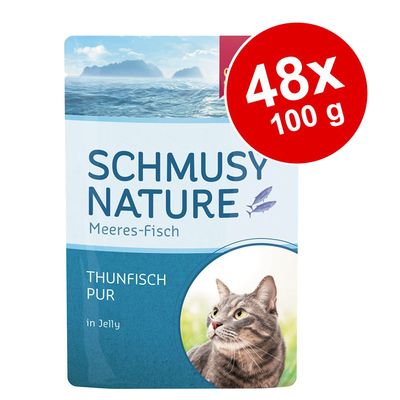 Sparpaket Schmusy Nature Meeres-Fisch 48 x 100 g