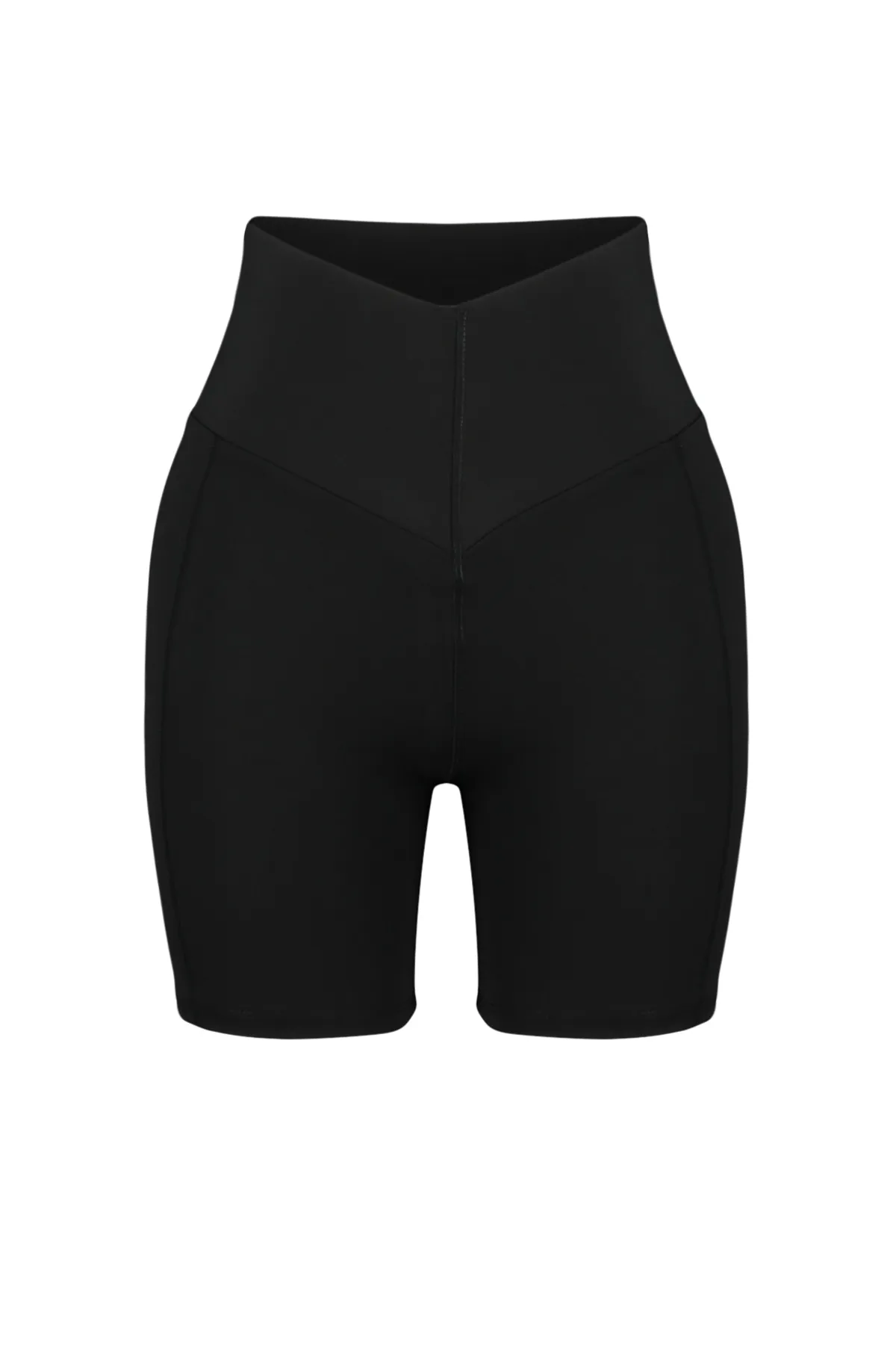 Trendyol Collection  Schwarze, extra taillierte Strick-Sportshorts/kurze Leggings THMSS24TY00014