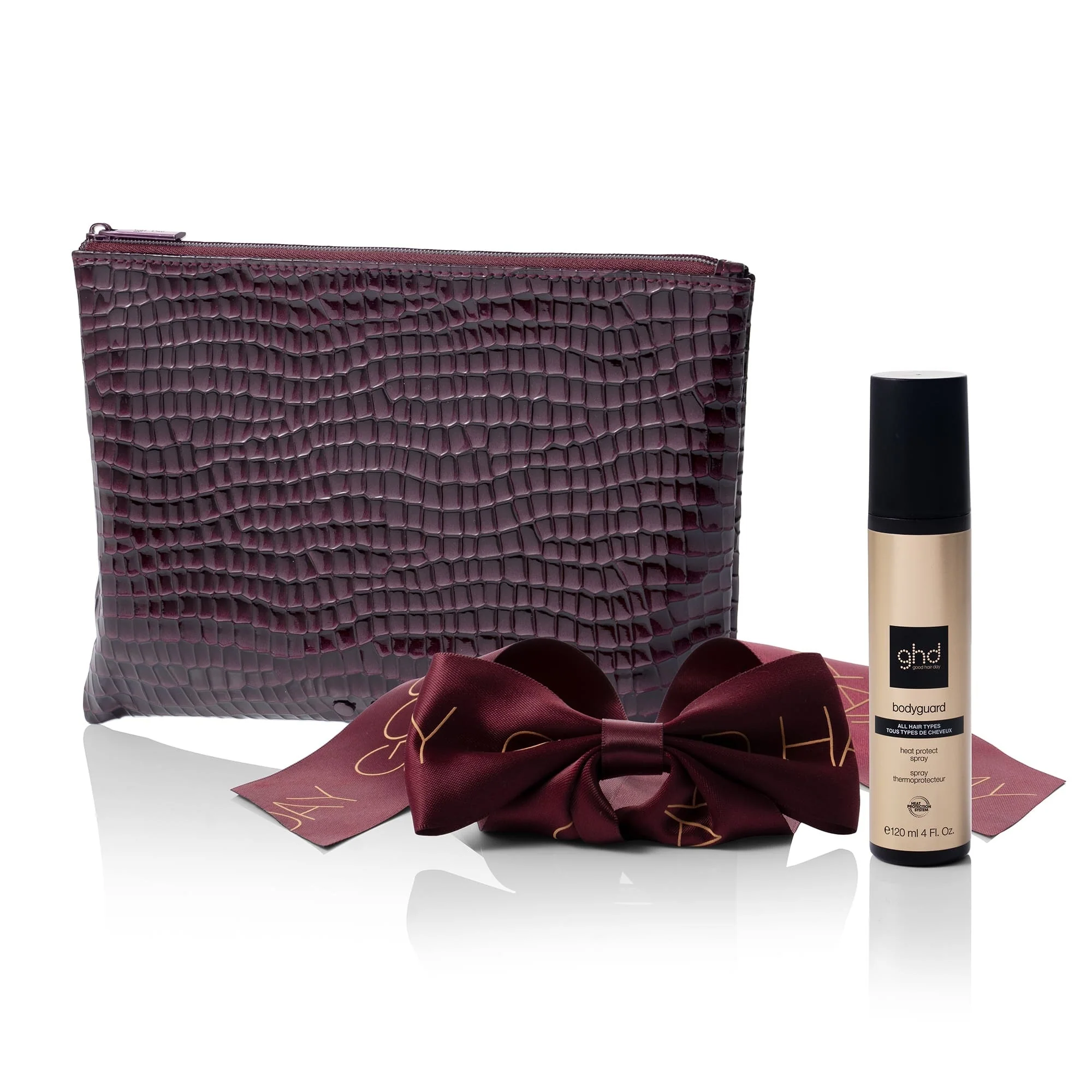 ghd Style Cadeauset Cherry Chic - Haaraccessoires, hittebeschermende spray, clips en elastiekjes