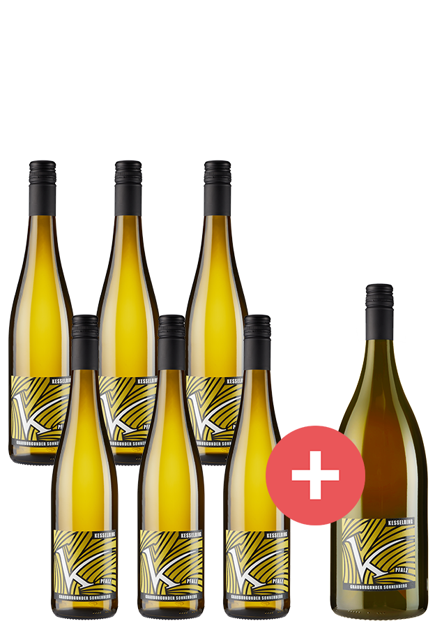 6er-Paket Grauburgunder Lagen-Highlight + GRATIS Magnum