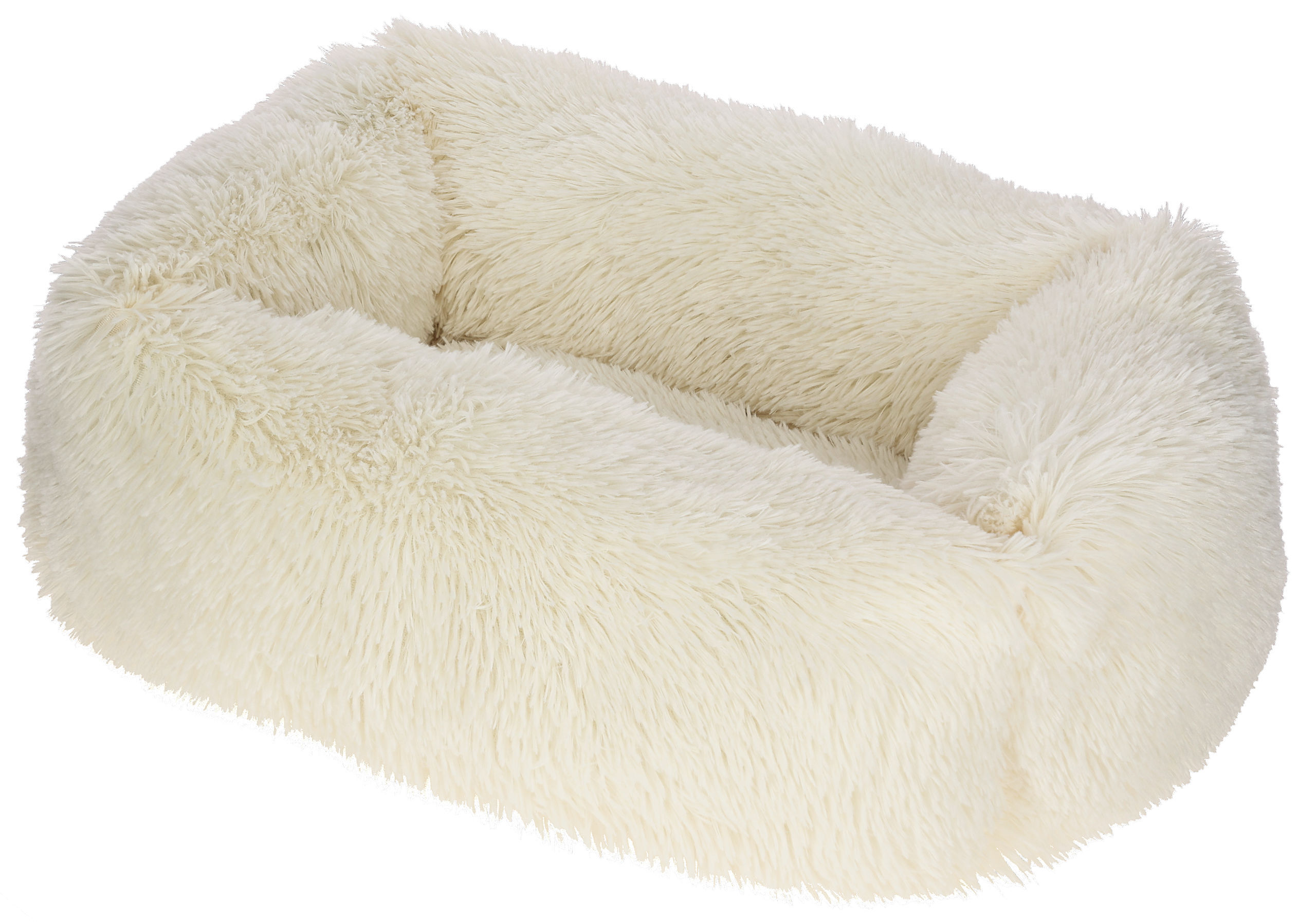Kerbl Hundebetten Kerbl Pet Kuschelbett Fluffy, Creme, Eckig, 60x40cm