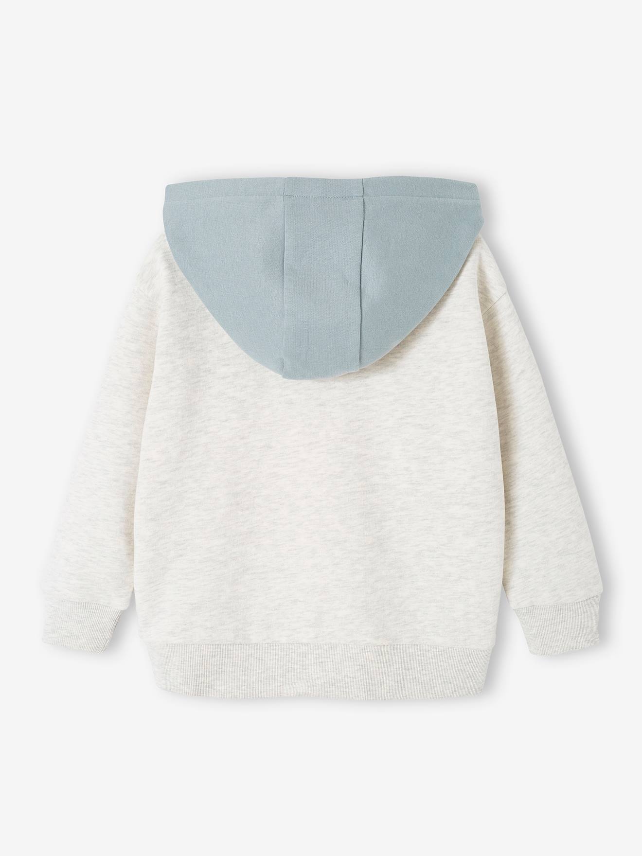 Vertbaudet Jungen Sport-Kapuzenjacke Oeko-Tex - grau meliert