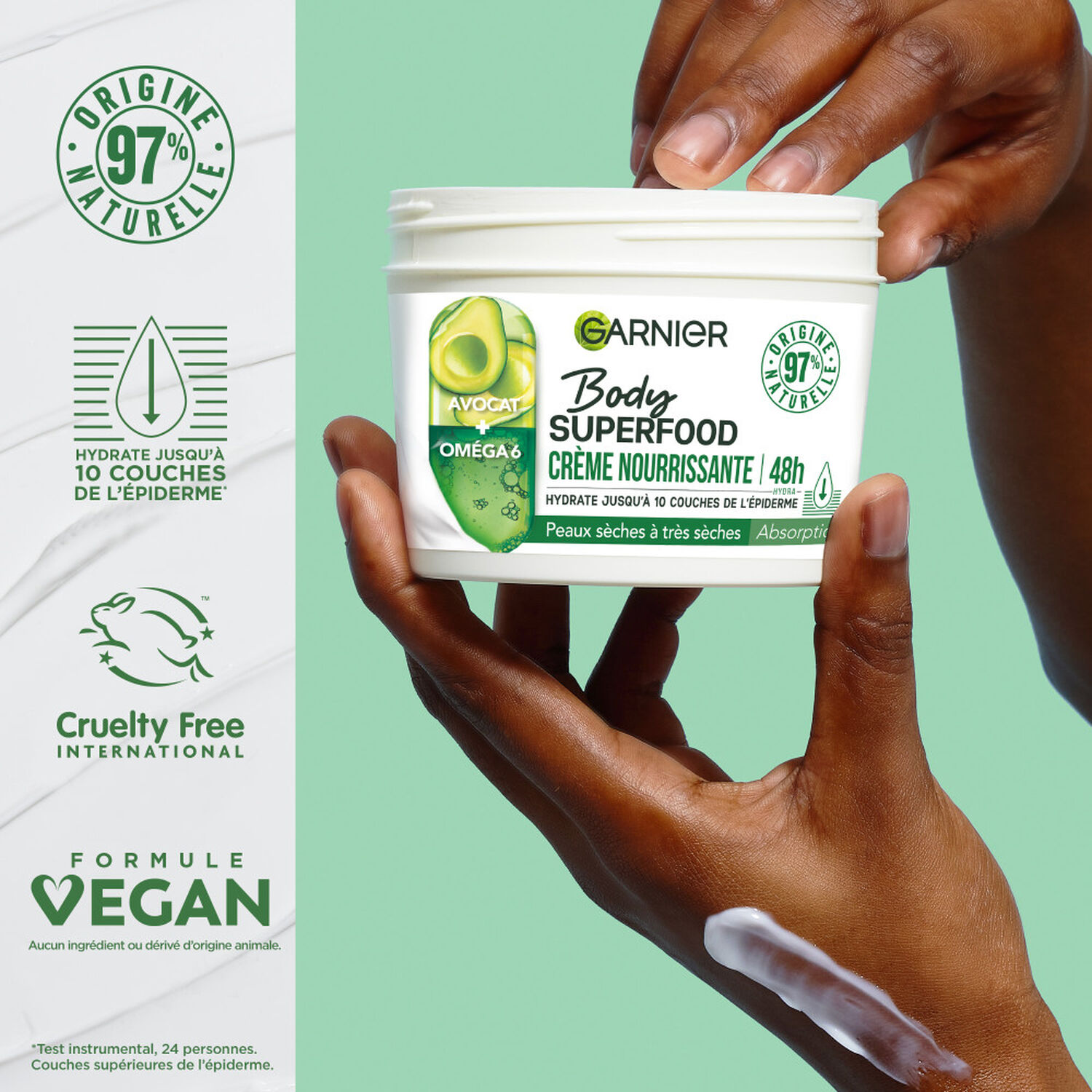 Garnier Body Superfood Crème corps nourrissante Avocat Oméga 6