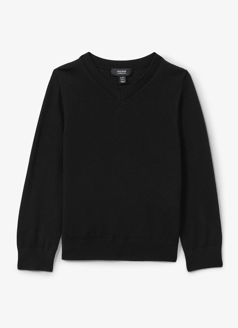 Pull en laine fine Reiss Earl à col en V