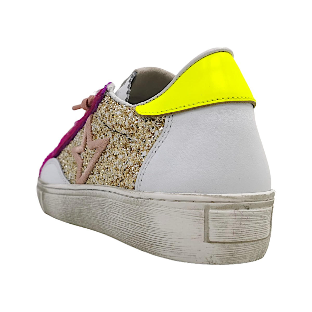 Cetti C1342SRA Weiß Napa Glitter/White/Platin