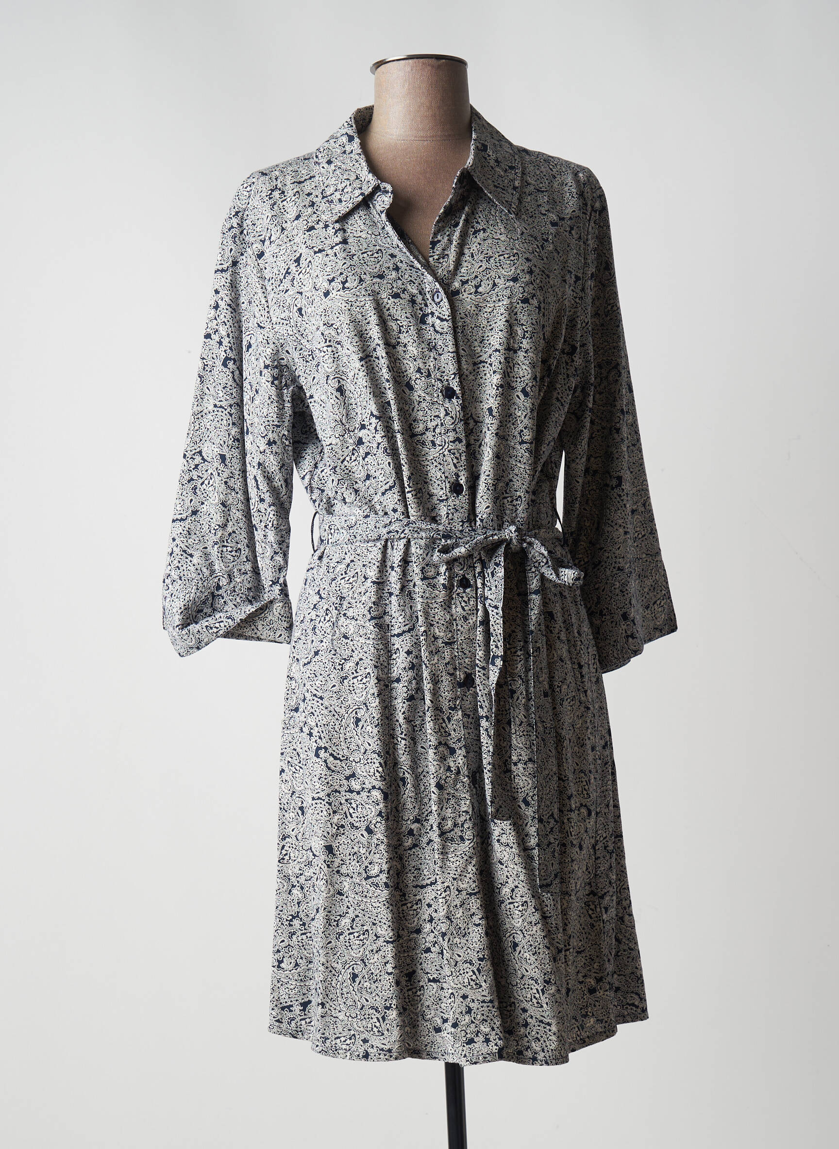 Cream Robes Mi Longues Femme couleur bleu