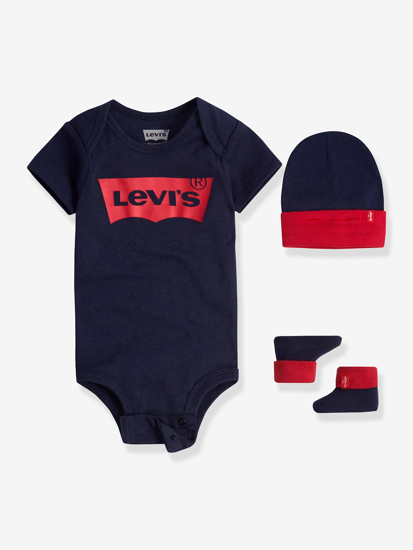 Ensemble 3 pièces bébé Batwin de Levi's® blanc