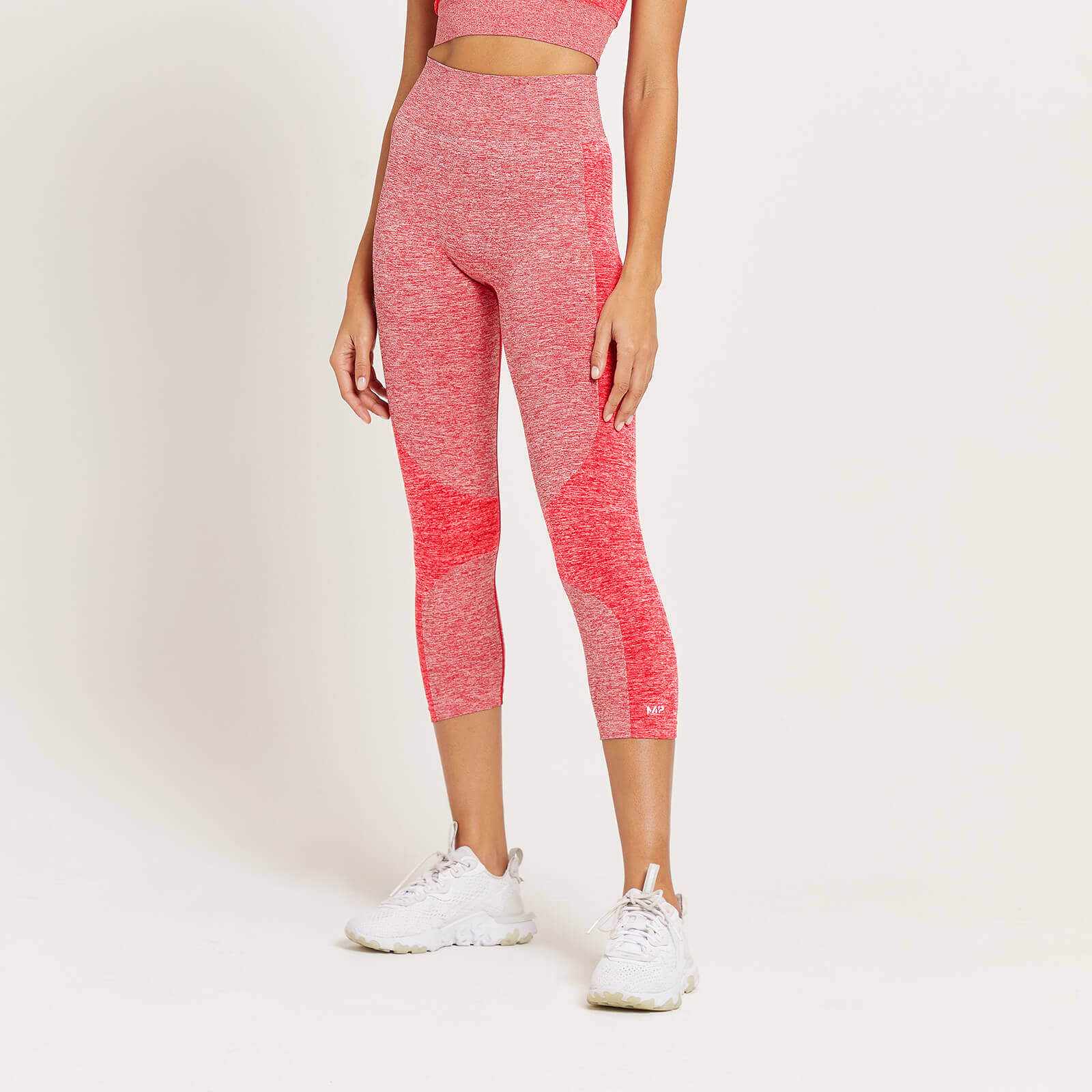 Legging ¾ taille haute MP Curve pour femmes – Rouge danger chiné