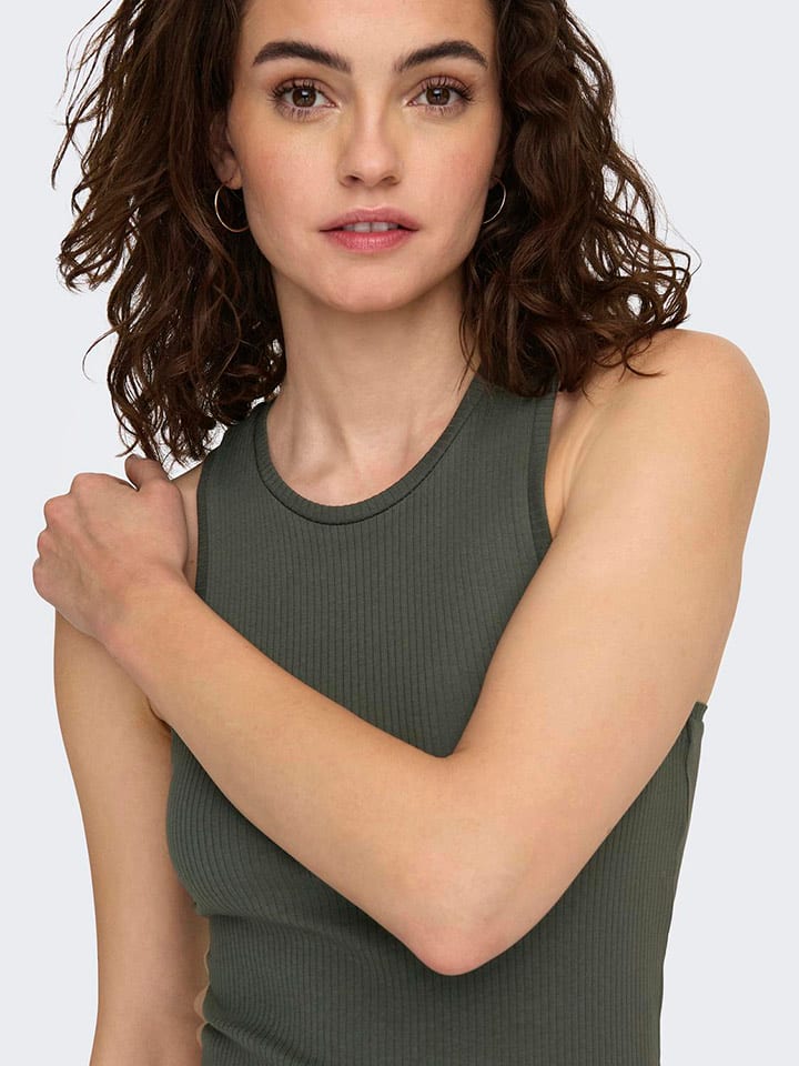 ONLY Kleid in Dunkelgrün günstig kaufen