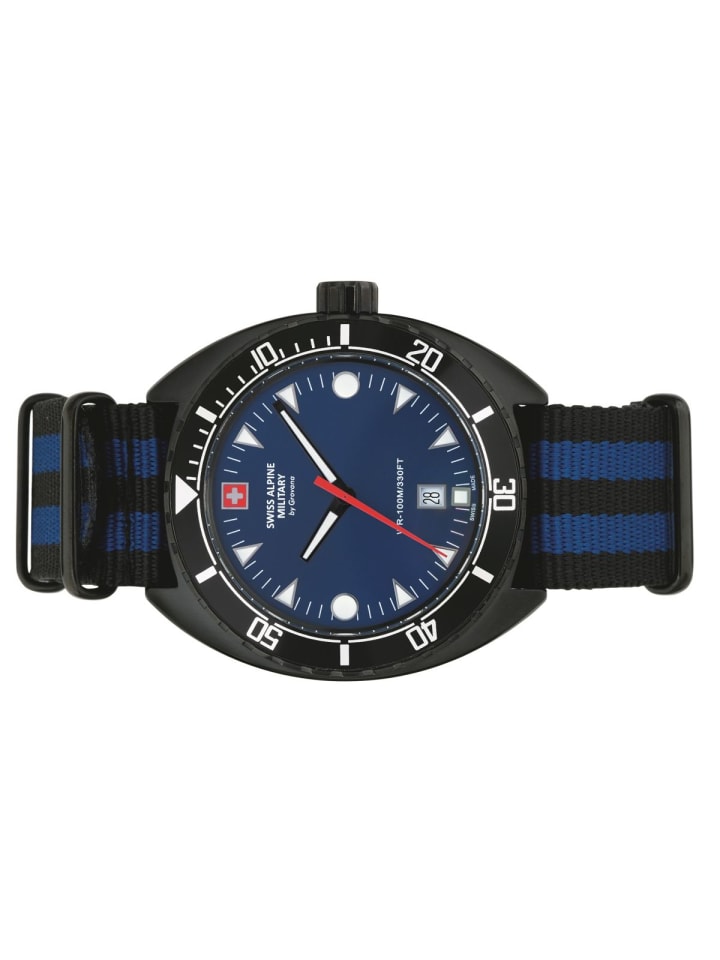 Swiss Military Quarzuhr 7066.1675SAM in schwarz günstig kaufen onesize