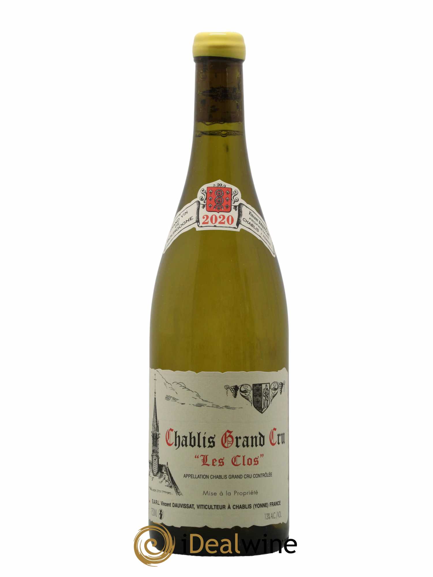 Chablis Grand Cru Les Clos Vincent Dauvissat (Domaine)  2020 - Lot de 1 Bouteille