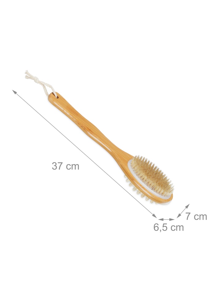relaxdays Rückenbürste in Natur/ Weiß günstig kaufen onesize