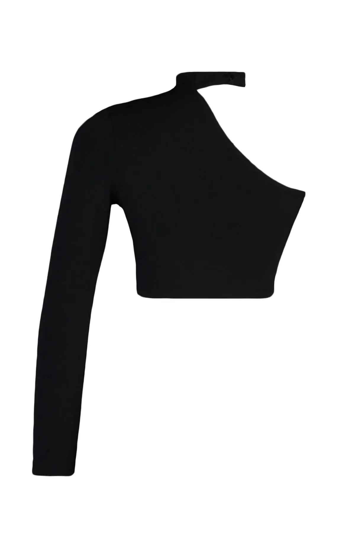 Trendyol Collection  Schwarzes, bauchfreies Strick-Bustier TPRAW23BS00054