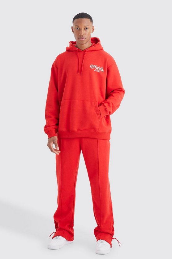 Official Oversize Trainingsanzug mit Kordelzug-Detail