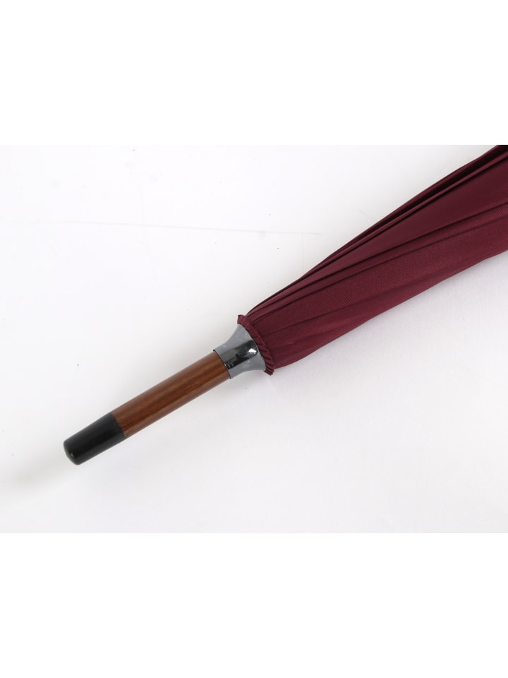 COFI 1453 Stockregenschirm Stockschirm Regenschirm Holzgriff mit Fiberglasstange in Blau günstig kaufen onesize