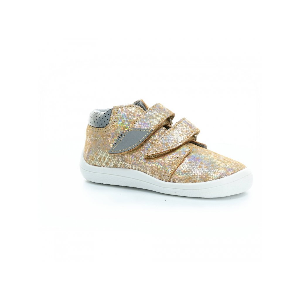 Beda Bella mit Membran (BF 0001/W/M/TS/2) goldene Barfuß-Stiefeletten
