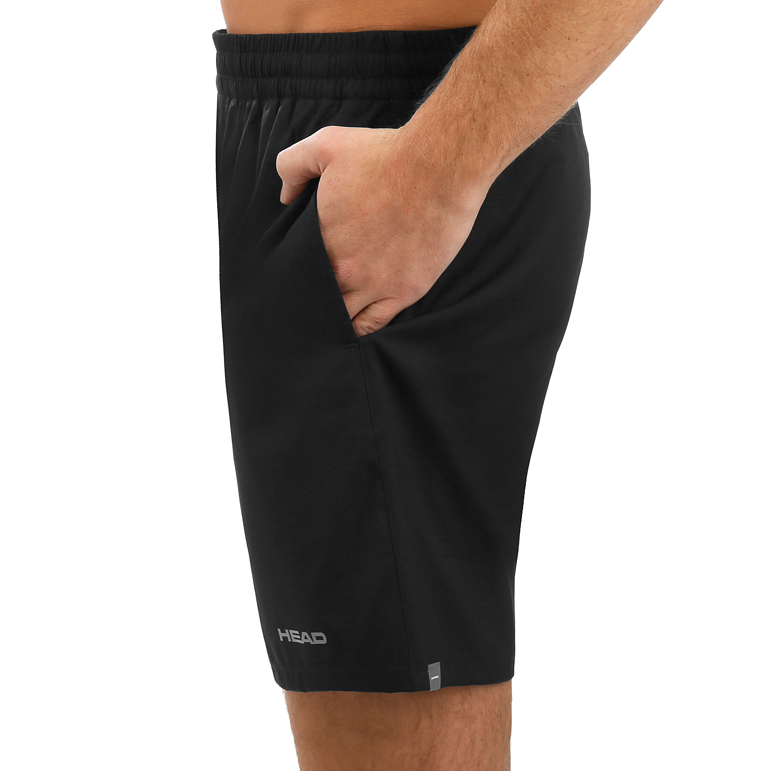 Club 7in Shorts Herren - Schwarz, Silber