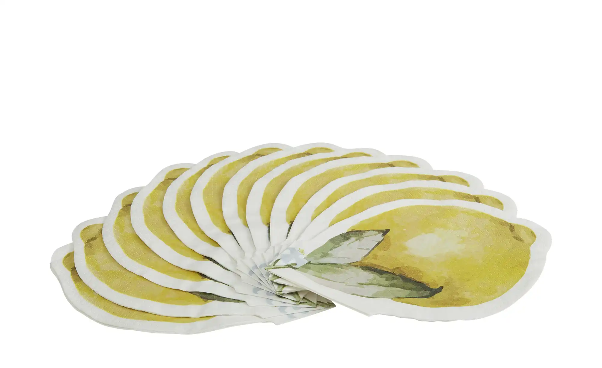 HOME STORY Servietten Zitrone, 12er Pack